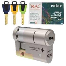 M&C Color+ halve veiligheidscilinder SKG3